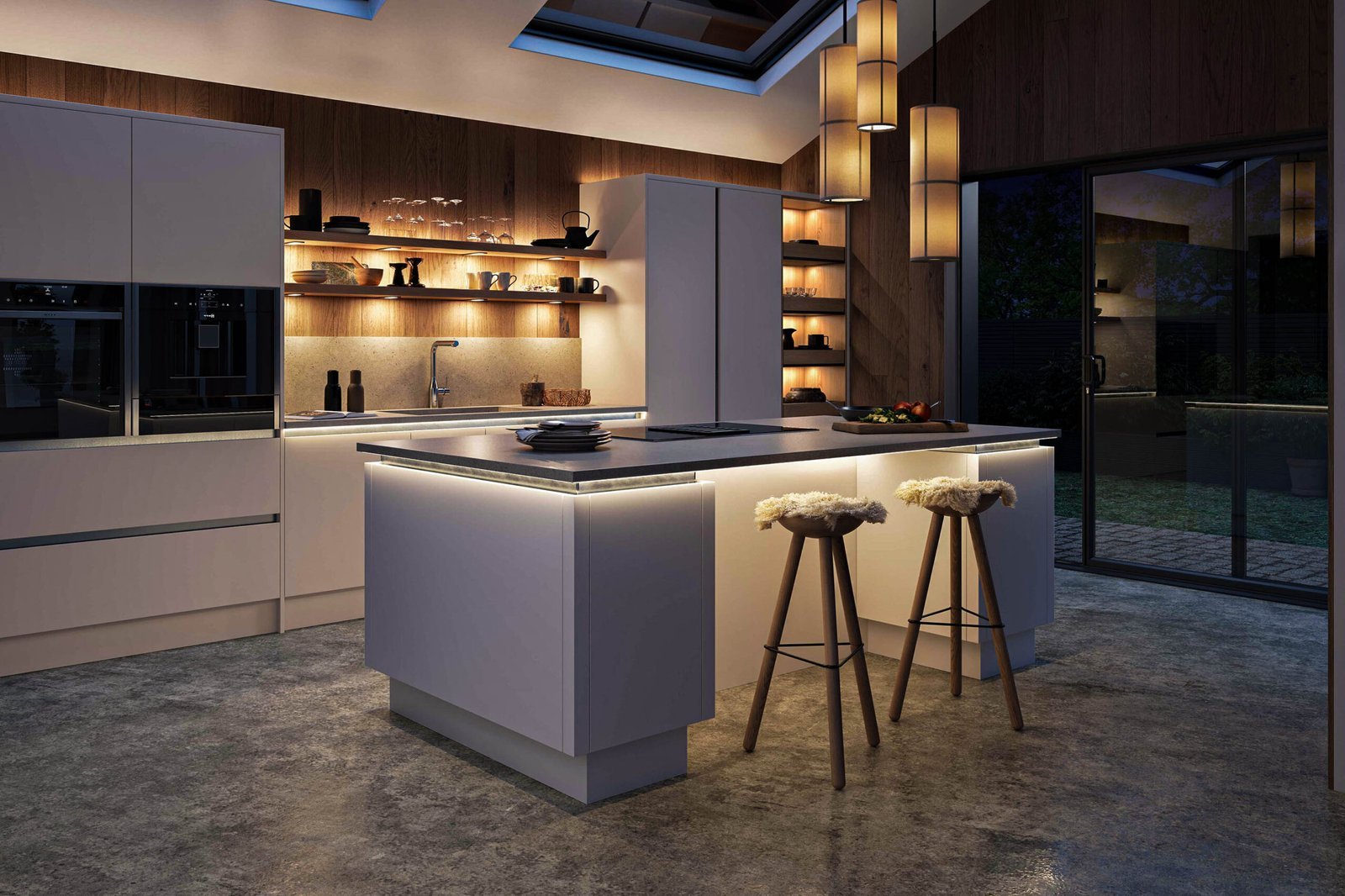Kitchen interior - dark